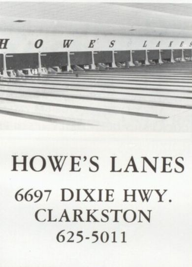 Cherry Hill Lanes North (Howes Lanes) - High School Yearbook Ad